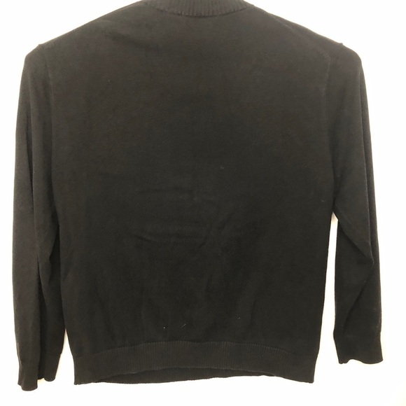 Nautica men’s black knit sweater Half zip XL - Picture 4 of 7